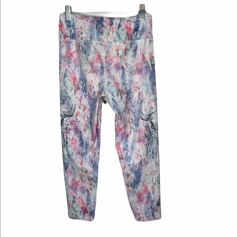Evolution And Creation Crop Leggings Sz S Boho